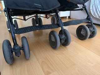 Carrito Gemelar Maclaren Negro