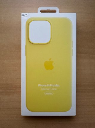 Apple iPhone 14 ProMax Canary Yellow Silicone Case