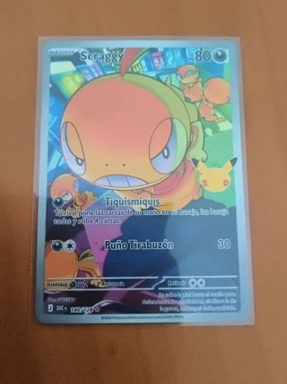 Carta Pokémon Scraggy 30 Aniversario