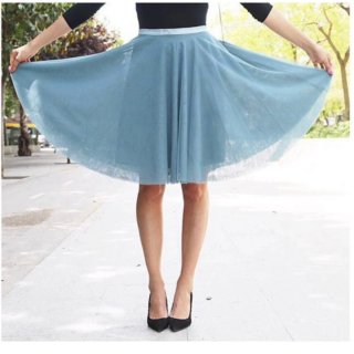 Falda tul azul Susisweetdress talla S