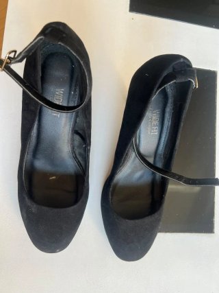 Zapatos de fiesta negros Wide Fit