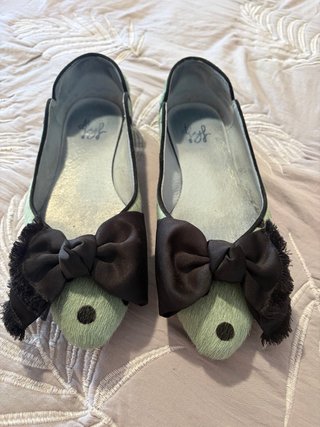 Bailarinas Floresyfloreros T40 Negro/Verde