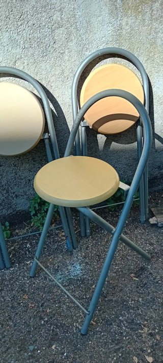 Set di 3 sedie pieghevoli
