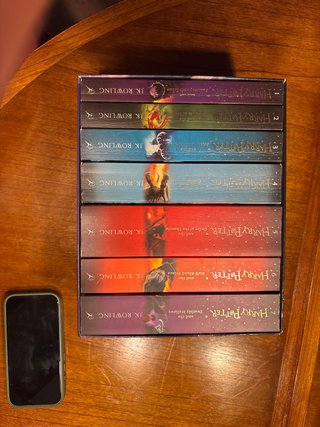 Set completo de los libros de Harry Potter.