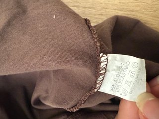 Top marrón Y2K 90% algodón Talla M