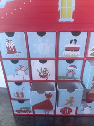Calendario de Adviento de Cartón