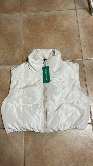 Chaleco Blanco Shein Talla S
