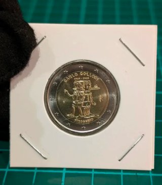 Moneda 2 Euros Italia 2026 Carlo Collodi