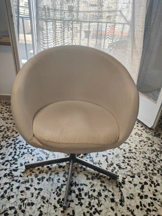 Sillón blanco Ikea Skruvsta