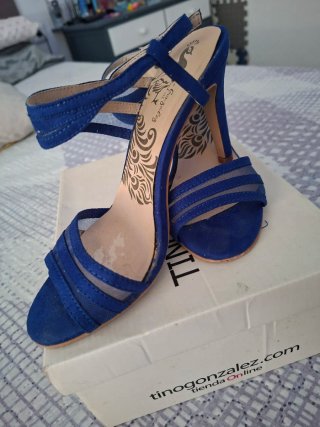 Sandalias de tacón Tino Gonzalez azul