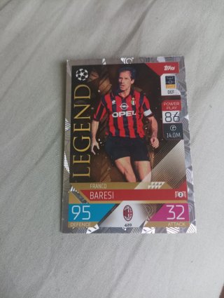 Carta Topps Legend Franco Baresi (Milan)