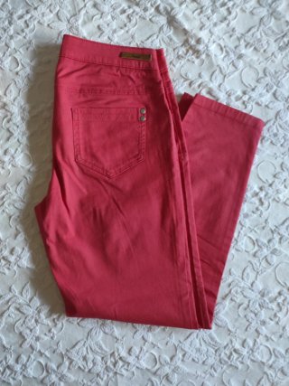 Pantalones coral o salmón Talla M mujer