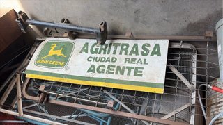 Chapa John Deere Agente Agrícola Años 70