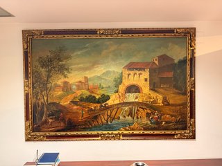 Cuadro Paisaje Clásico Marco Dorado