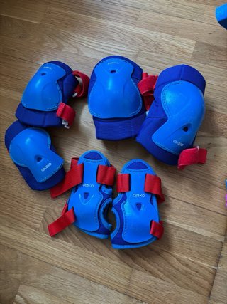 Patines Decathlon Talla 32 Azules con complementos