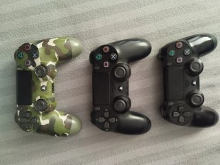Lote Mandos PS4 Camuflado y Negro