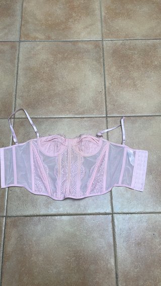 Corset Rosa Shein Talla XS