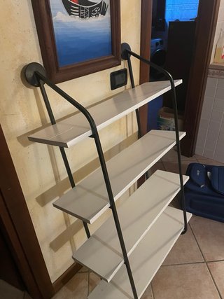 Libreria Dammidesign metallo e legno h.1,18 e L 70