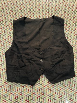 Chaleco Negro Estilo Top