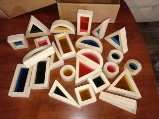 Juego de Bloques Sensitivos Translúcidos