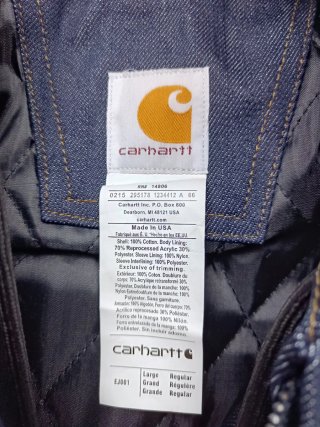 Casaco Carhartt Rework Azul Tamanho L