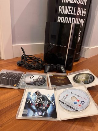 PlayStation 3 Fat + mando + 3 juegos originales