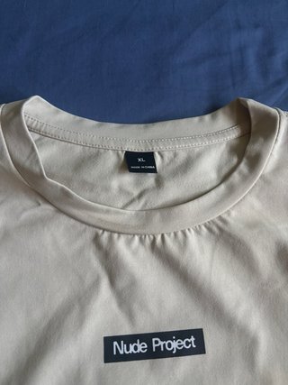 Camiseta Nude Project Beige Talla Xl