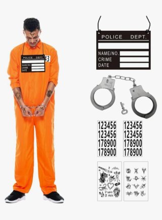Disfraz de Preso con Accesorios Halloween