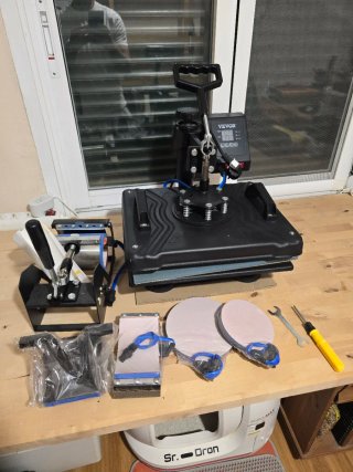 Prensa Térmica Vevor Multifunción 360°