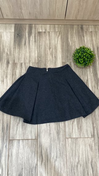 Falda Midi Negra Vintage Zara