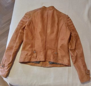 Cazadora de Piel Auténtica Talla 42