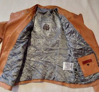 Cazadora de Piel Auténtica Talla 42