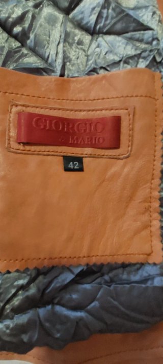 Cazadora de Piel Auténtica Talla 42