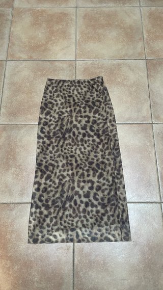 Falda Estampado Leopardo Talla XS
