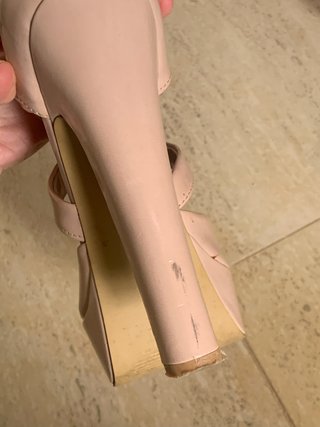 Tacones Beige con Plataforma