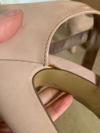 Tacones Beige con Plataforma