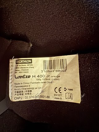 Casco de Esquí Junior Wedze Naranja en buen estado
