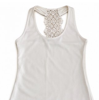 Top Blanco Morgan con Encaje
