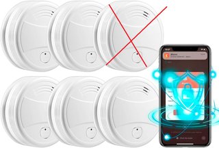 Detector de humo inteligente TOWODE , 5uds