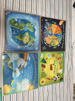 Lote libros pop up con desplegables educativos