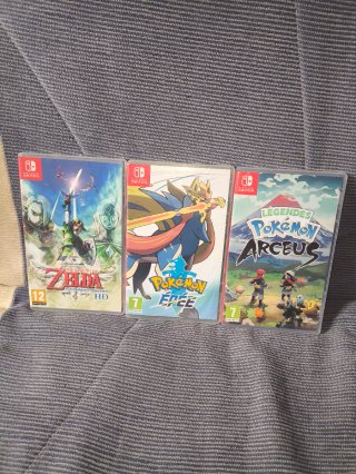 Scatole per giochi Nintendo Switch Zelda e Pokémon