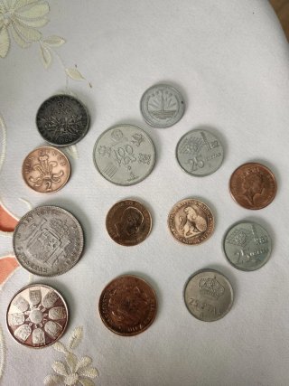 Colección de monedas antiguas #coleccionista
