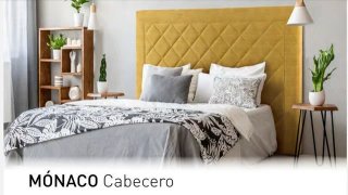 Cabecero tapizado en polipiel blanco o chocolate