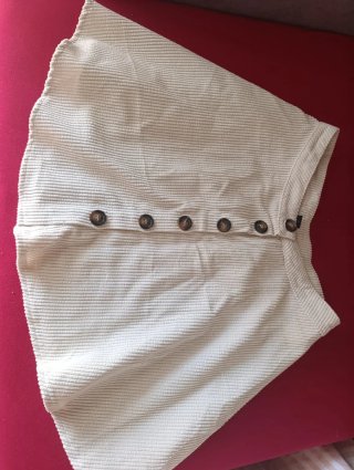 Falda Blanca de Pana