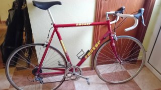 Bicicleta carretera clásica   F. Moser años 90