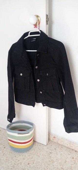 Cazadora Vaquera Negra Talla XS