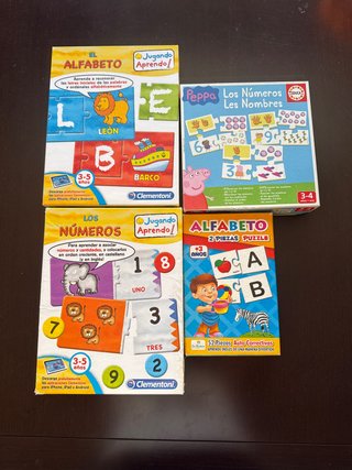 Lote de 5 Puzzles Educativos Infantiles