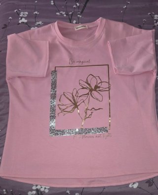 Sudadera Rosa y verde con Estampado Floral