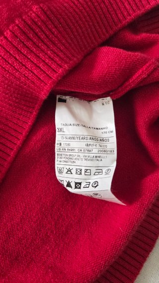 Jersey Benetton Rojo
