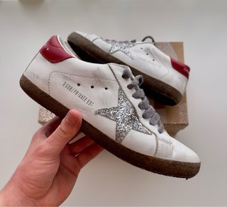 Golden Goose Super-star Blancas y Rojas